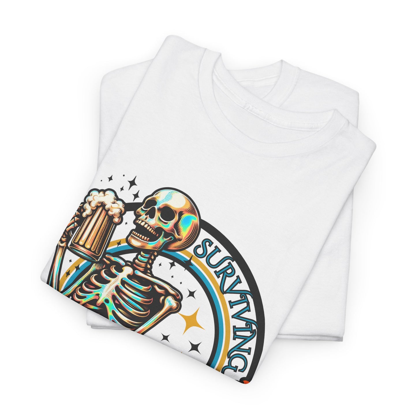 Fatherhood Beer Skeleton Tee