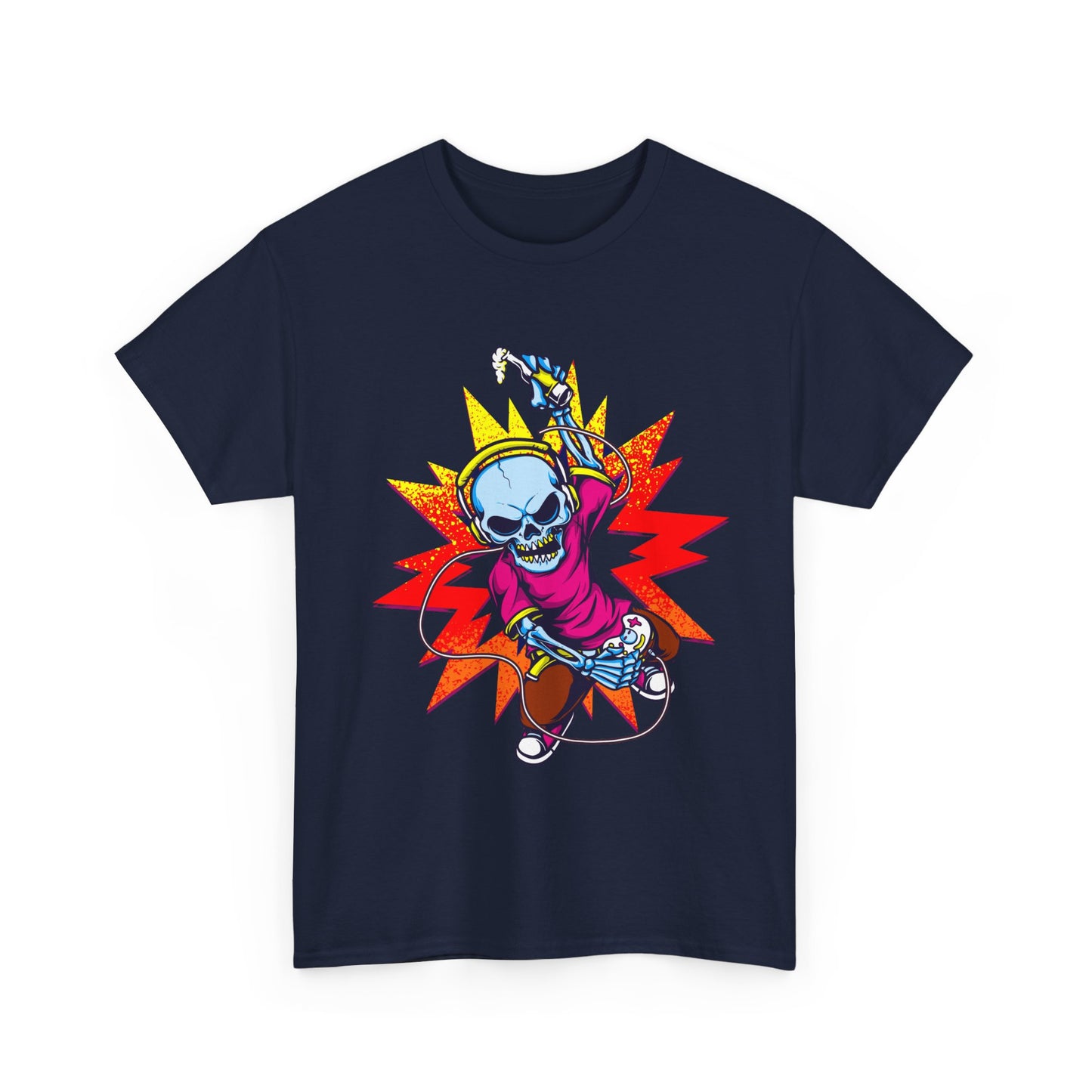 Skeleton Gamer Explosion Tee