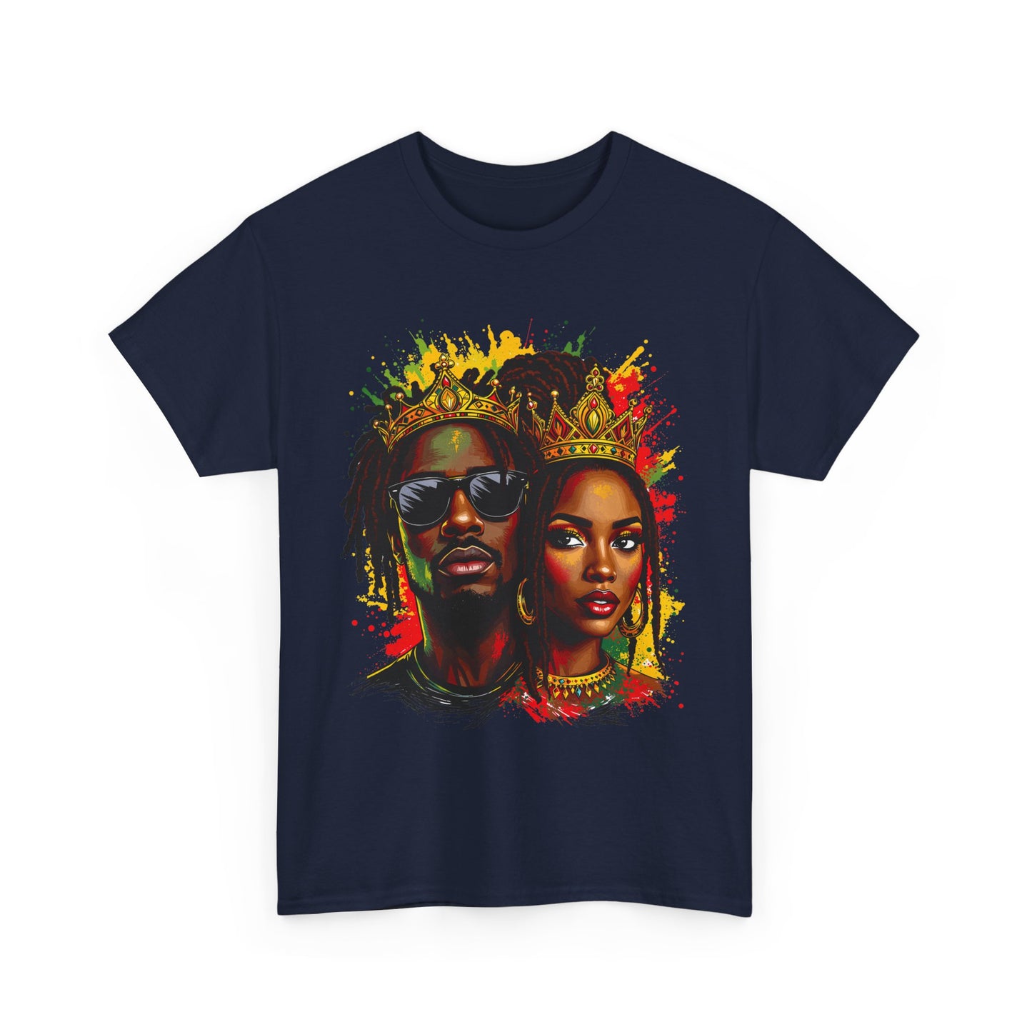 Royalty Afrocentric Couple - Regal Unisex Tee