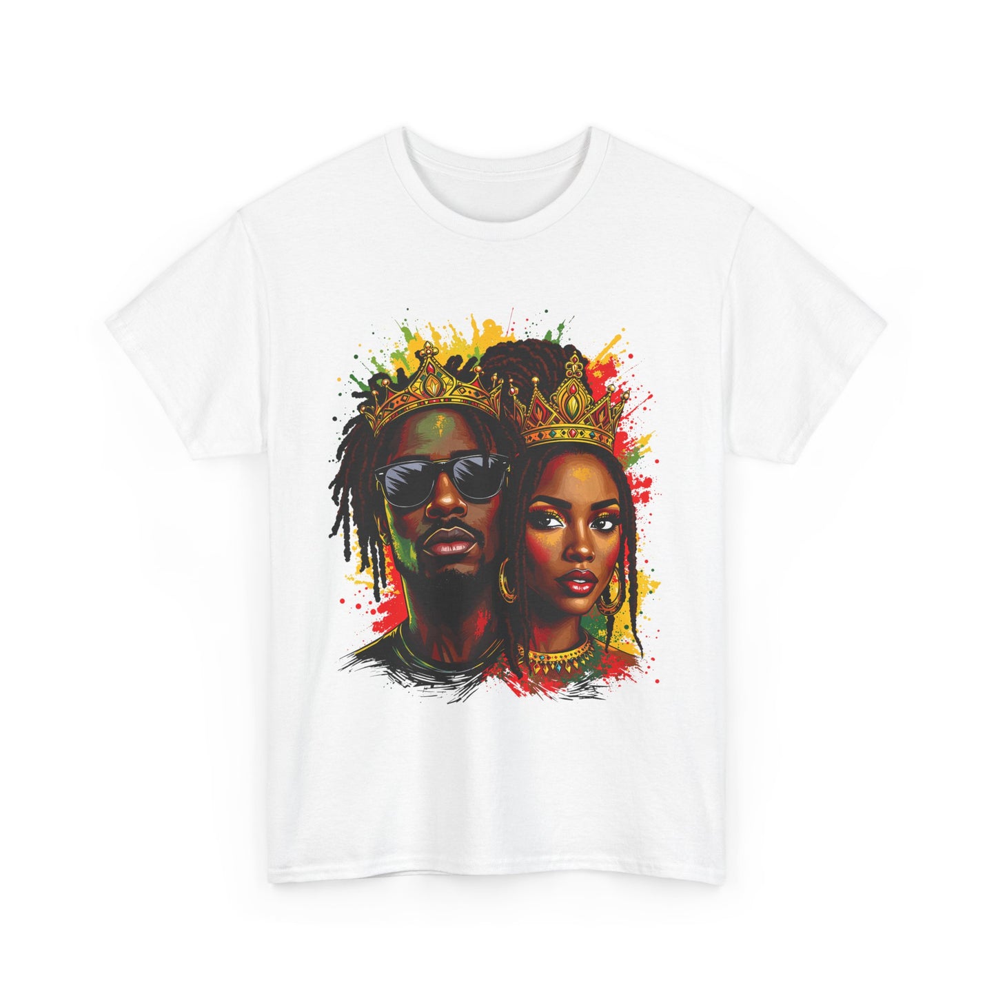 Royalty Afrocentric Couple - Regal Unisex Tee
