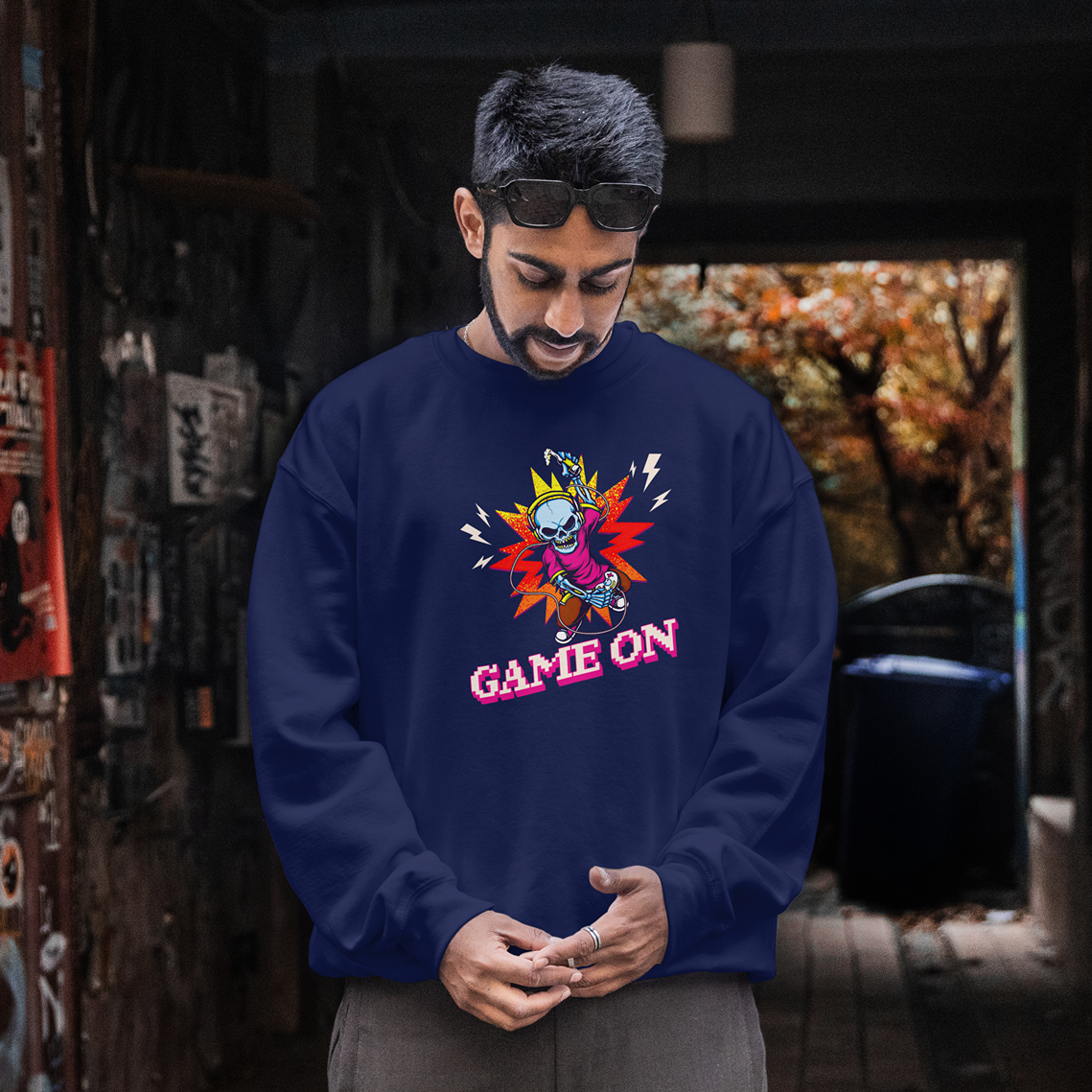 Game On Skeleton Gaming Sweatshirt
