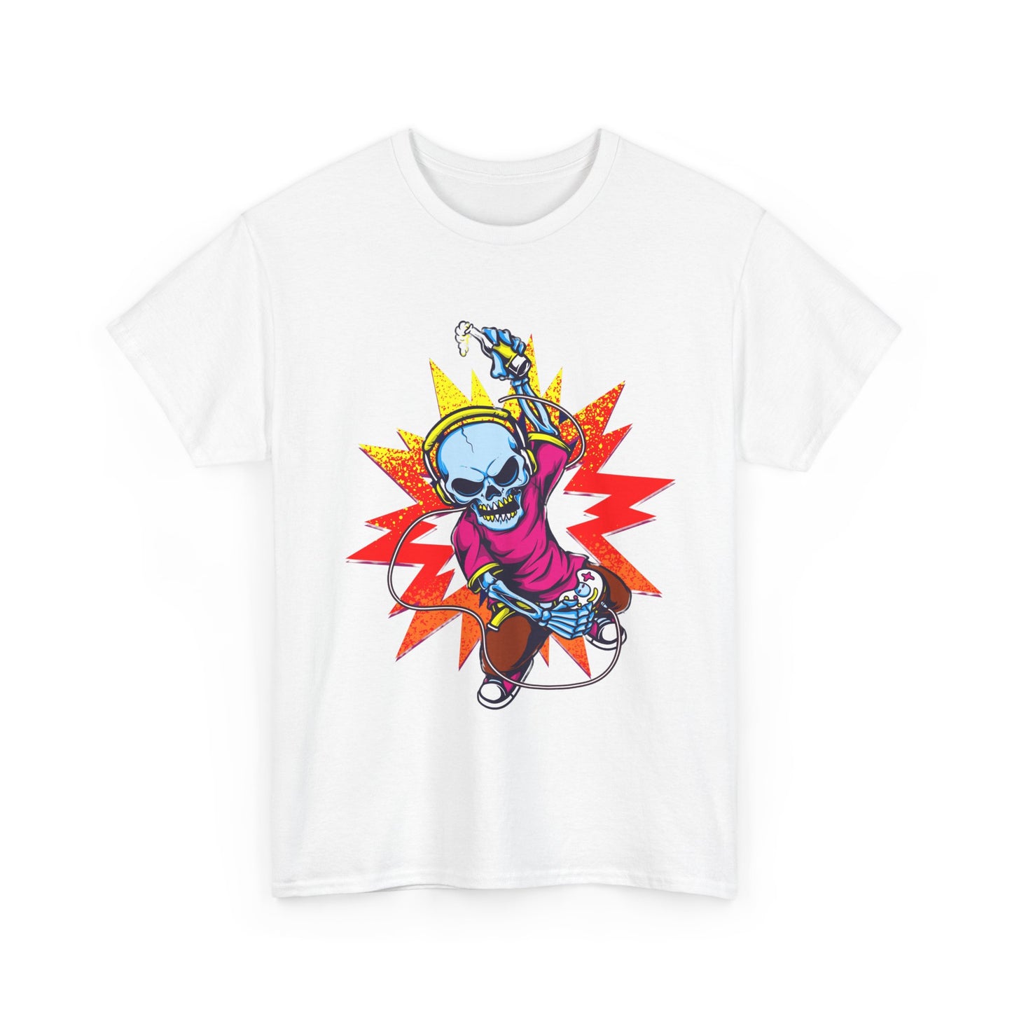 Skeleton Gamer Explosion Tee