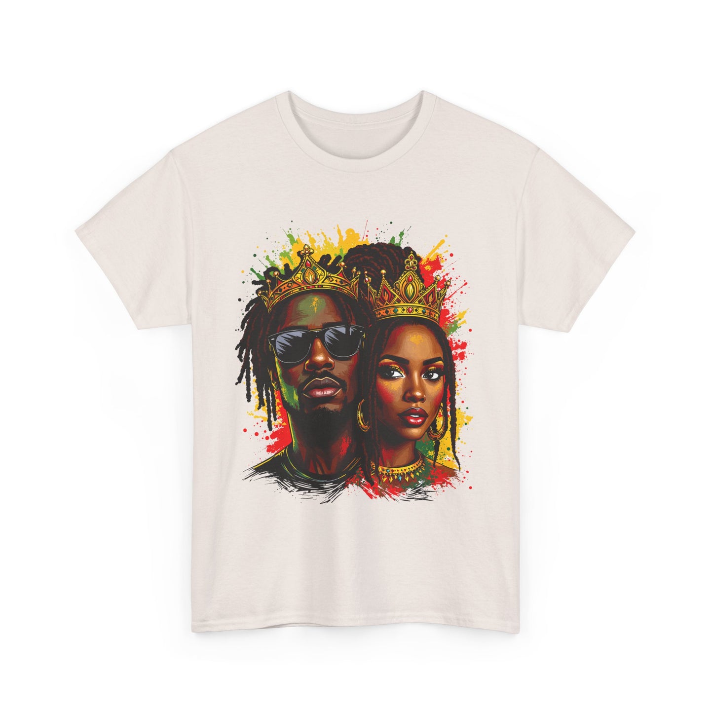 Royalty Afrocentric Couple - Regal Unisex Tee
