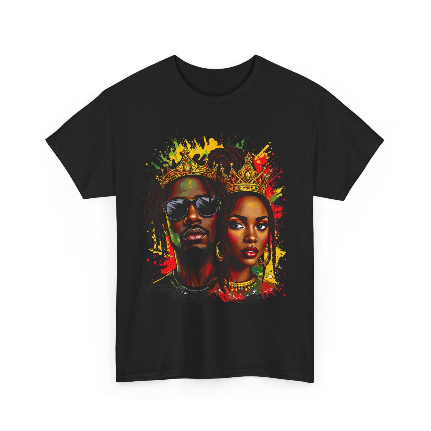 Royalty Afrocentric Couple - Regal Unisex Tee