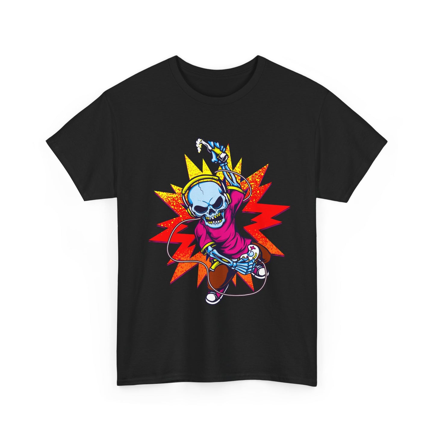 Skeleton Gamer Explosion Tee