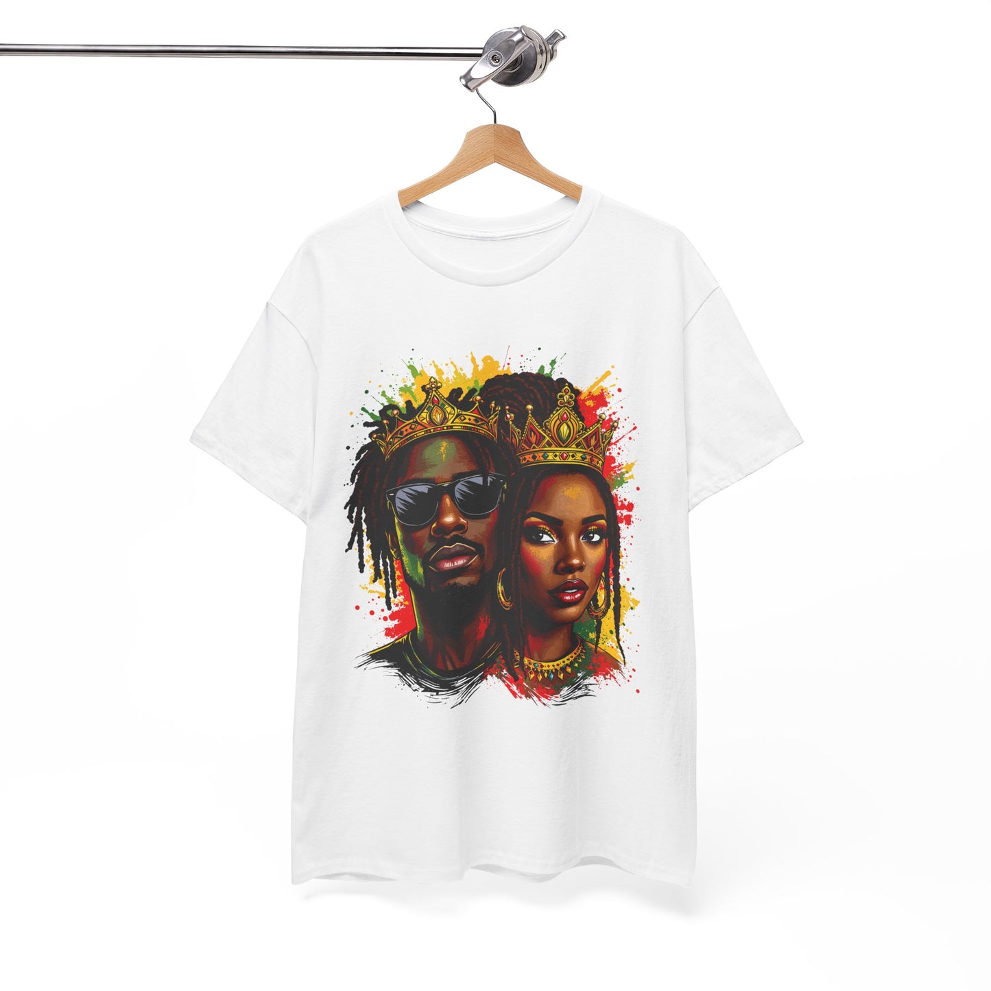 Royalty Afrocentric Couple - Regal Unisex Tee